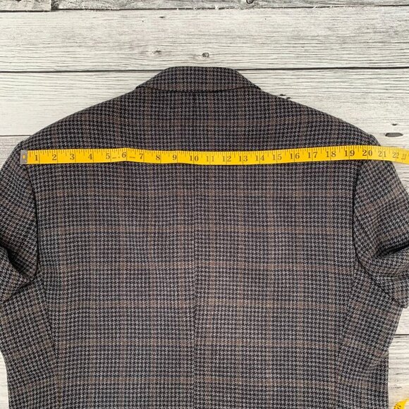 Vintage Union Made Oscar De La Renta Houndstooth Wool Blazer Sport Coat - Picture 12 of 16